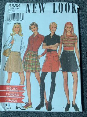 Simplicity Misses Skirt Sewing Pattern Size 6 8 10 12 14 16 6538 Uncut